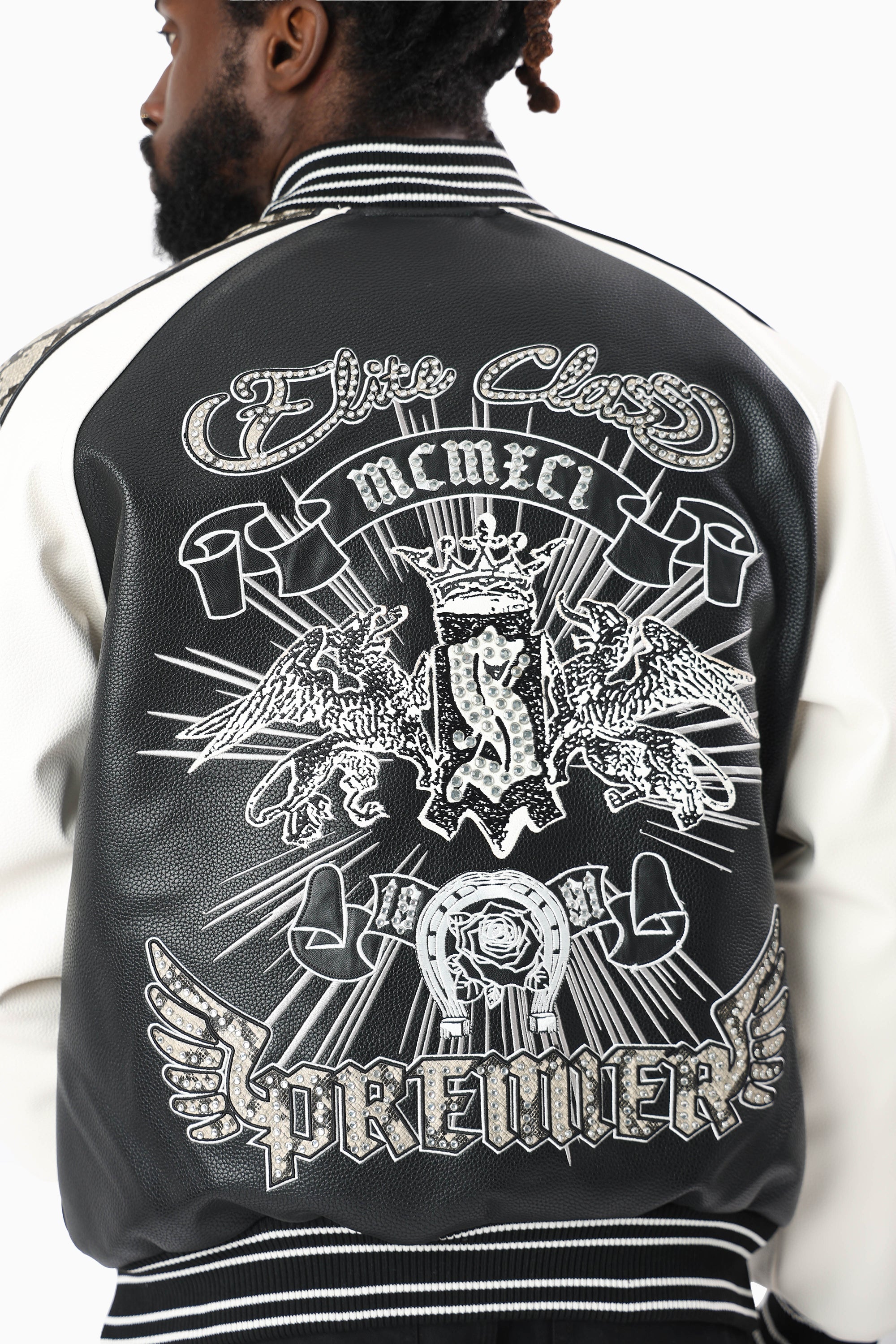 Elite Class Varsity Jacket - Black