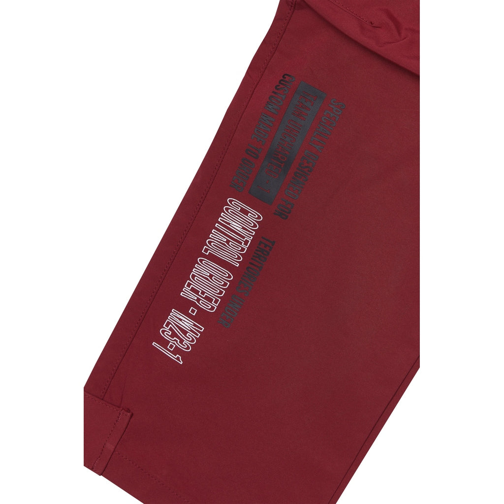 Smoke Rise Windbreaker Utility Pants - Burgundy