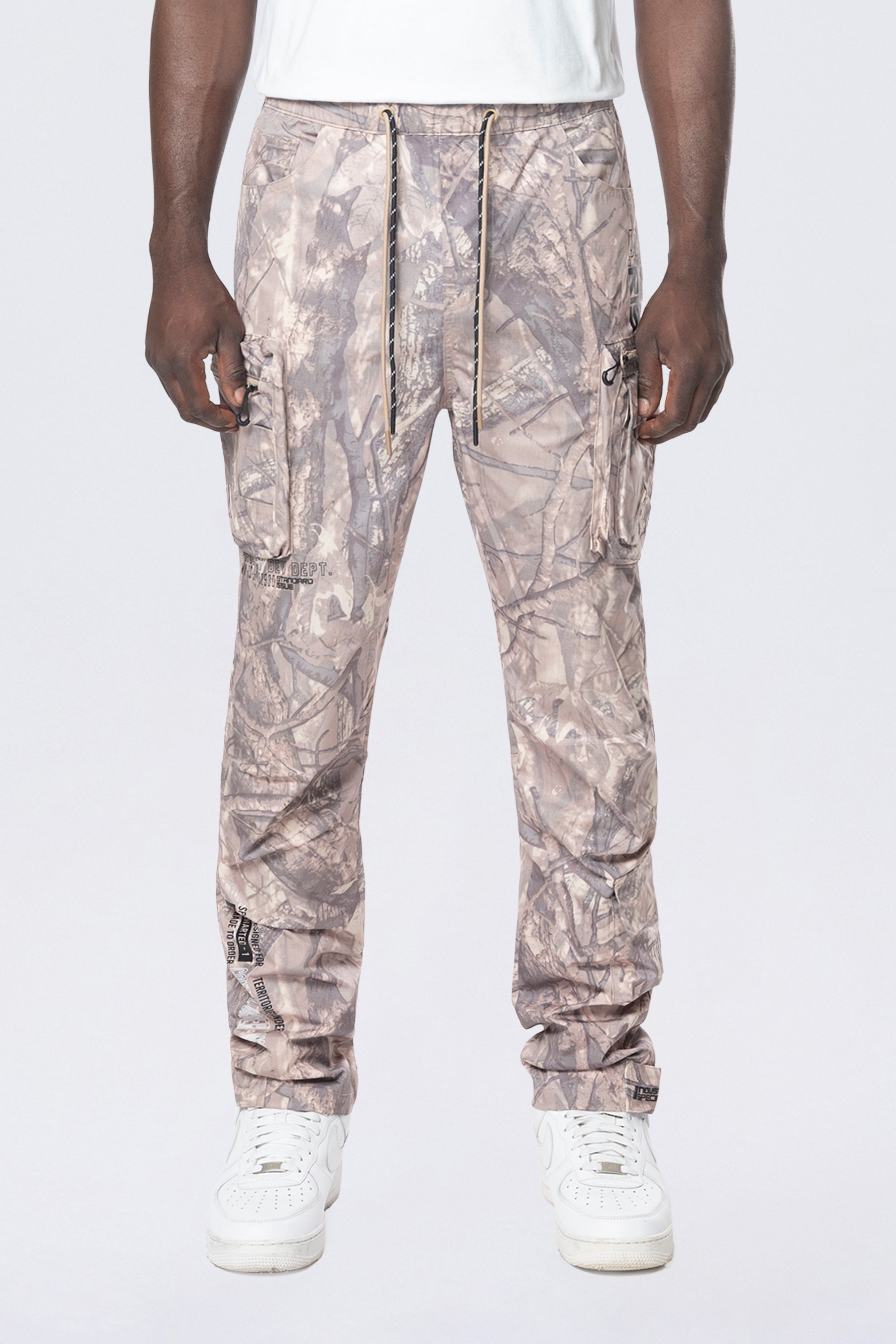 Utility Windbreaker Pants - Khaki Hunting Camo