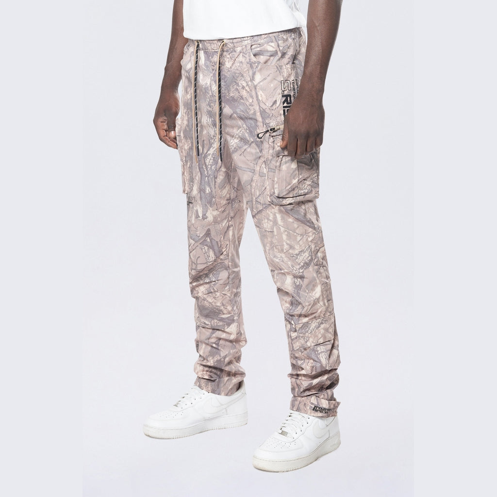 Smoke Rise Utility Windbreaker Pants - Khaki Hunting Camo