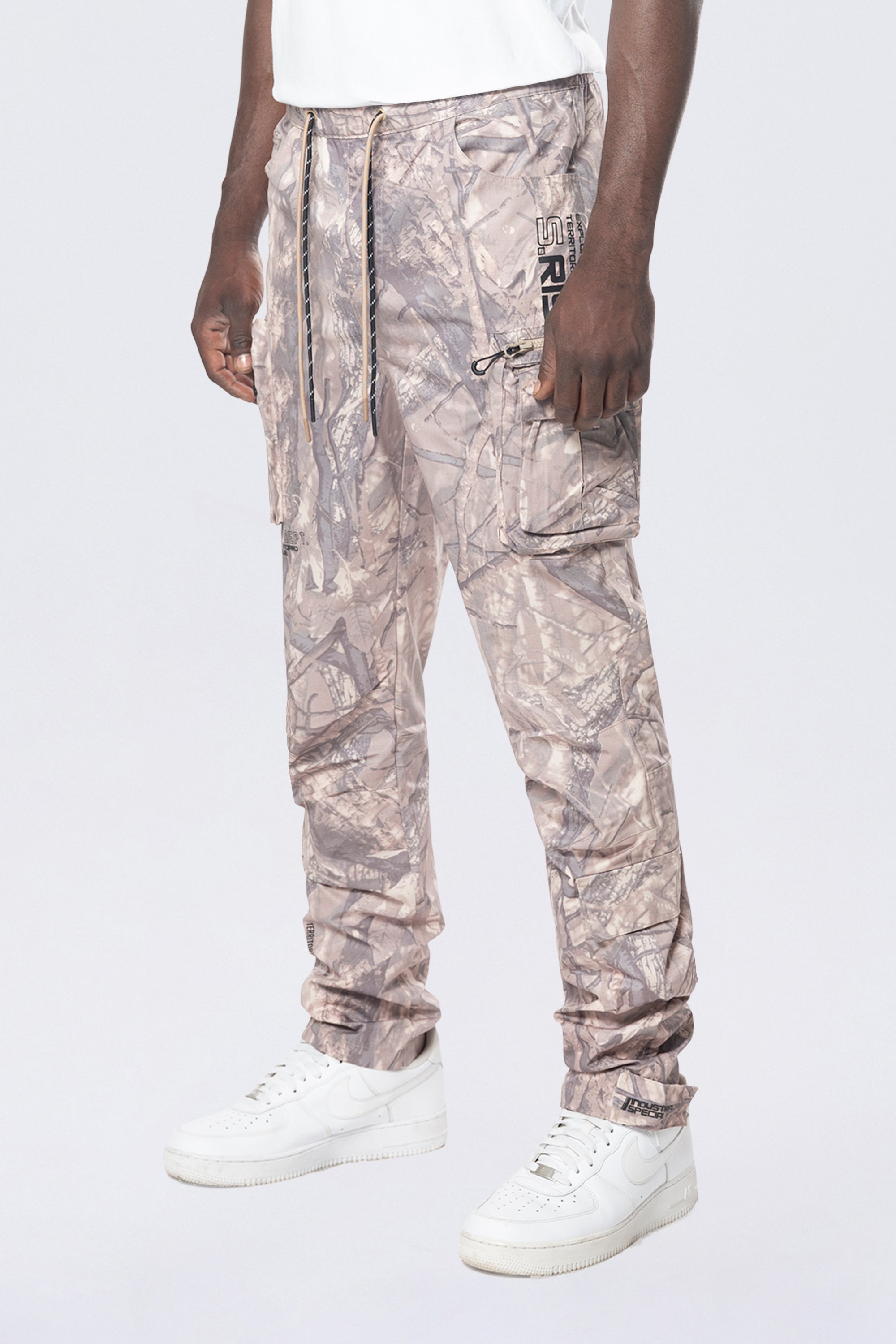 Utility Windbreaker Pants - Khaki Hunting Camo