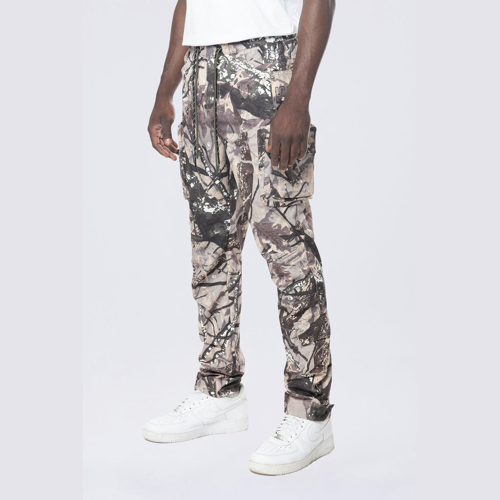 Smoke Rise Utility Windbreaker Pants - Olive Hunting Camo