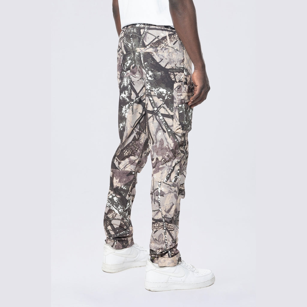 Smoke Rise Utility Windbreaker Pants - Olive Hunting Camo