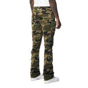 Smoke Rise Stacked Windbreaker Utility Pants - Wood Camo