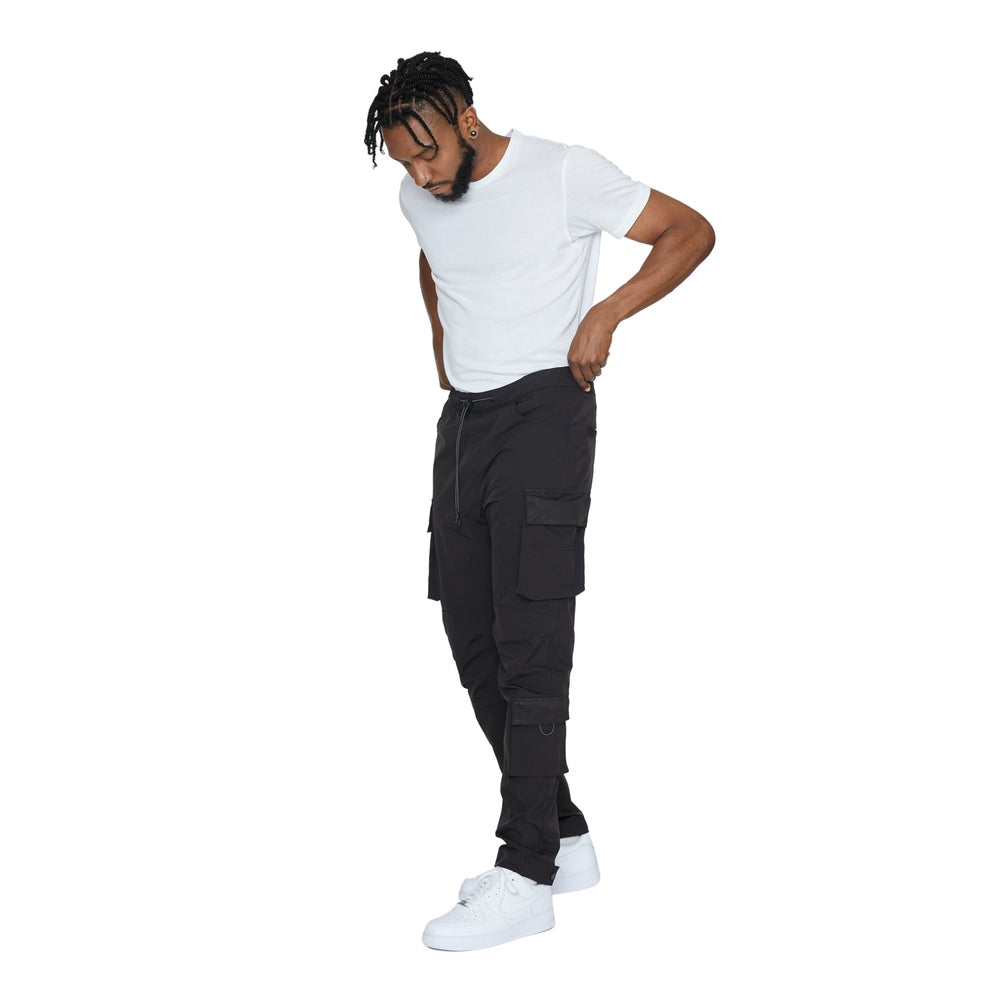 Smoke Rise Windbreaker Utility Joggers - Black