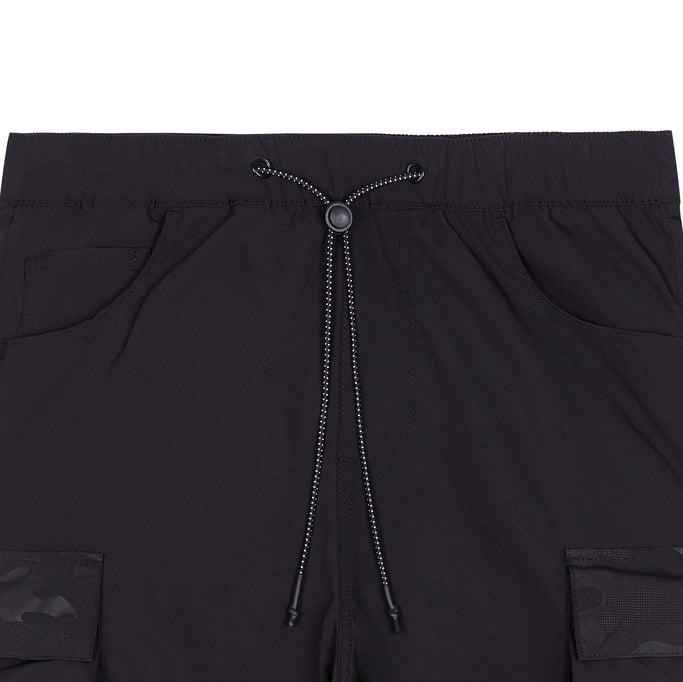 Smoke Rise Windbreaker Utility Joggers - Black