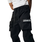 Smoke Rise Utility Windbreaker Cargo Pants - Black