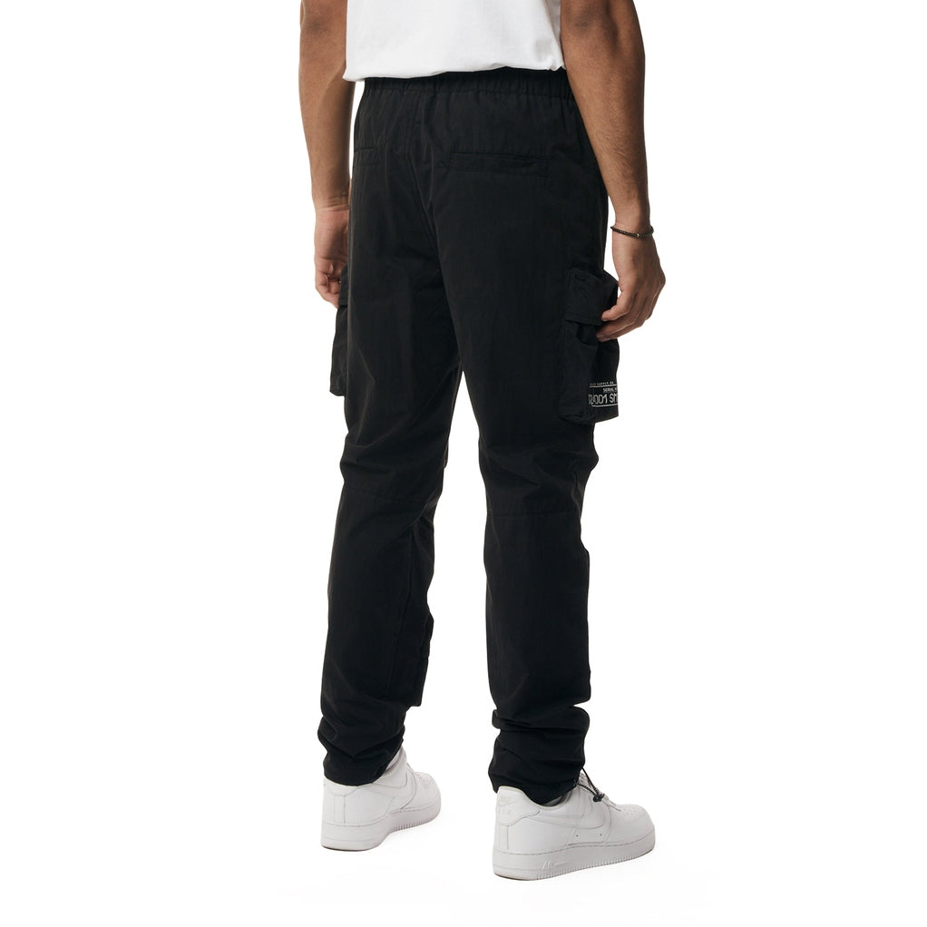 Smoke Rise Utility Windbreaker Cargo Pants - Black