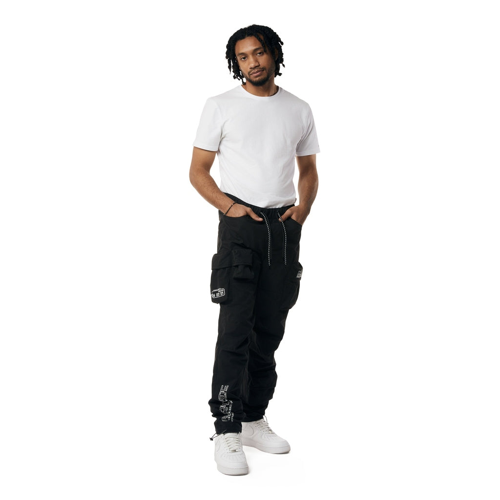 Smoke Rise Utility Windbreaker Cargo Pants - Black