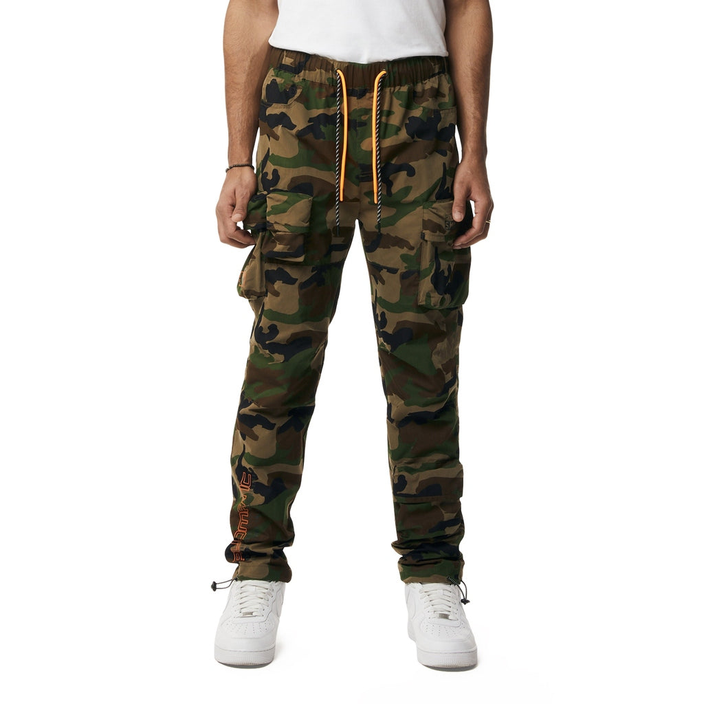 Smoke Rise Utility Windbreaker Cargo Pants - Wood Camo