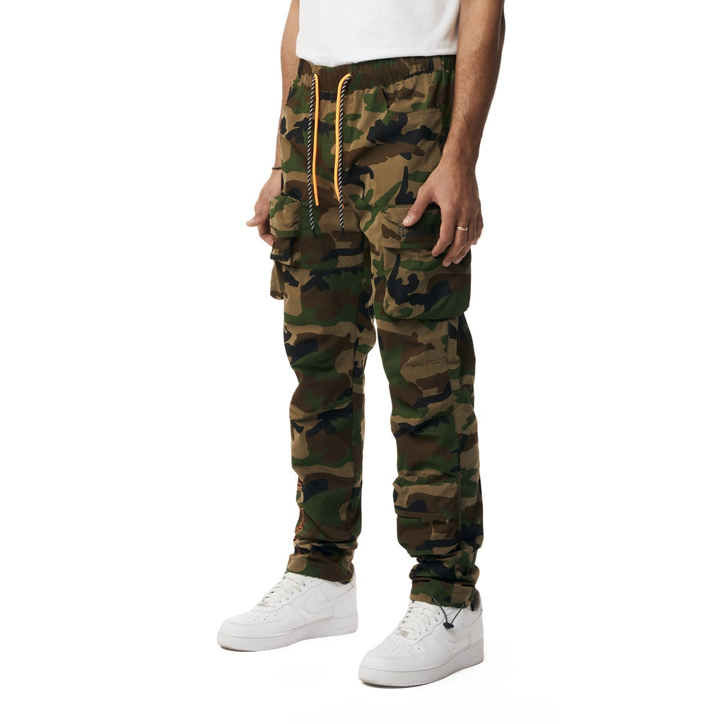 Smoke Rise Utility Windbreaker Cargo Pants - Wood Camo