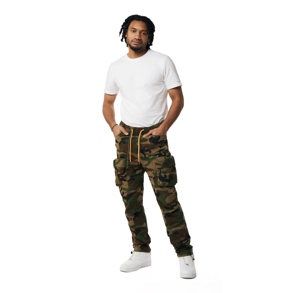 Smoke Rise Utility Windbreaker Cargo Pants - Wood Camo