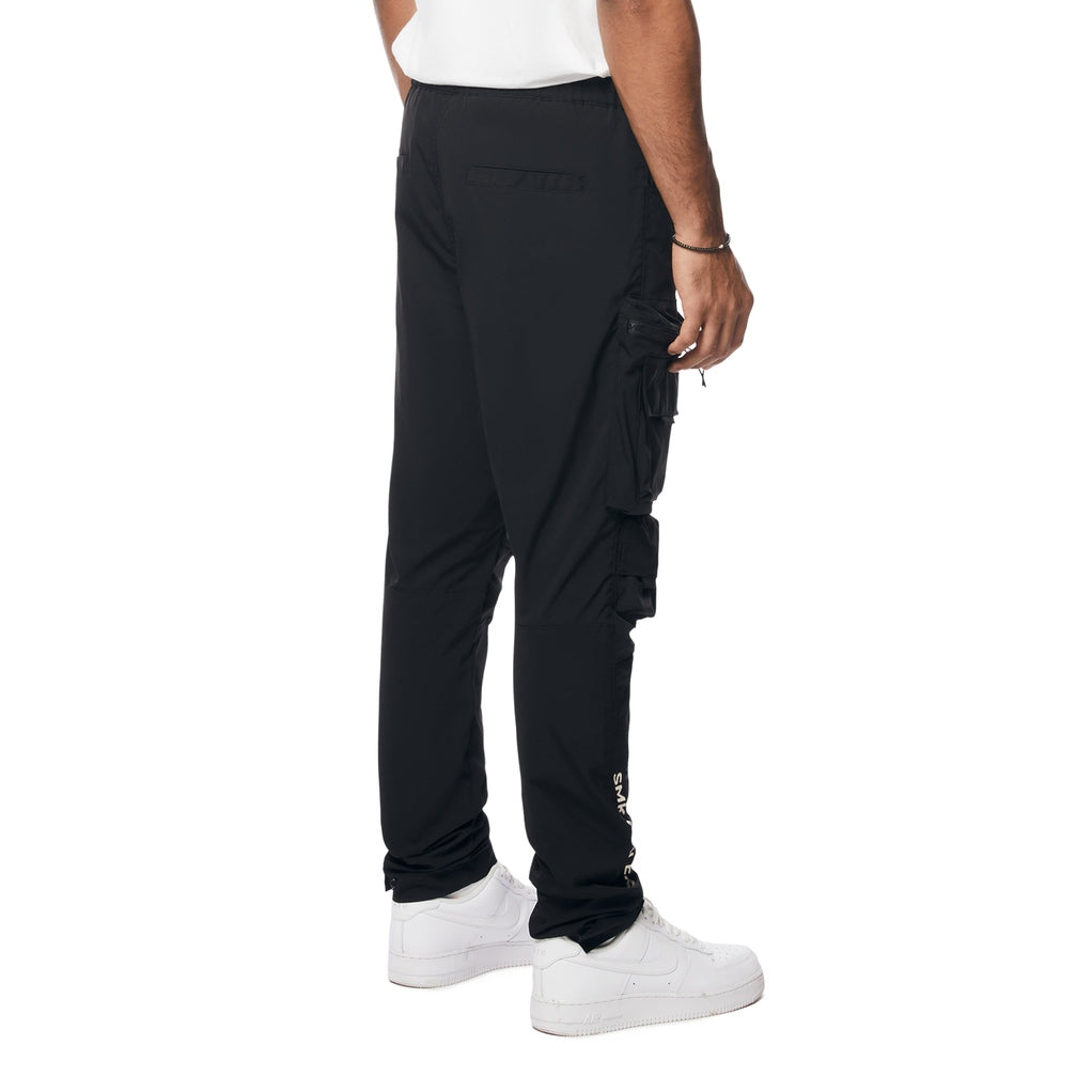 Smoke Rise Utility Windbreaker Cargo Pants - Black