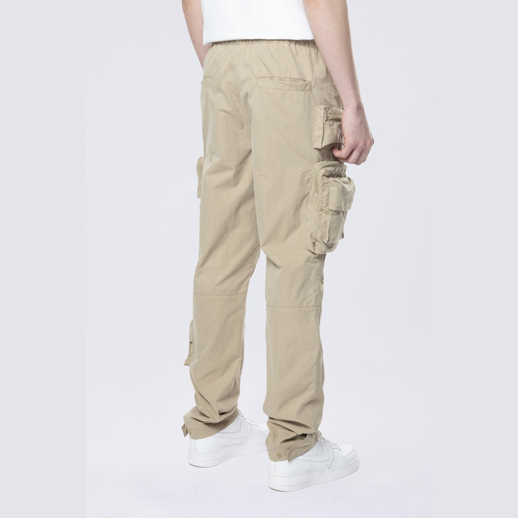 Smoke Rise Utility Cargo Windbreaker Pants - Khaki