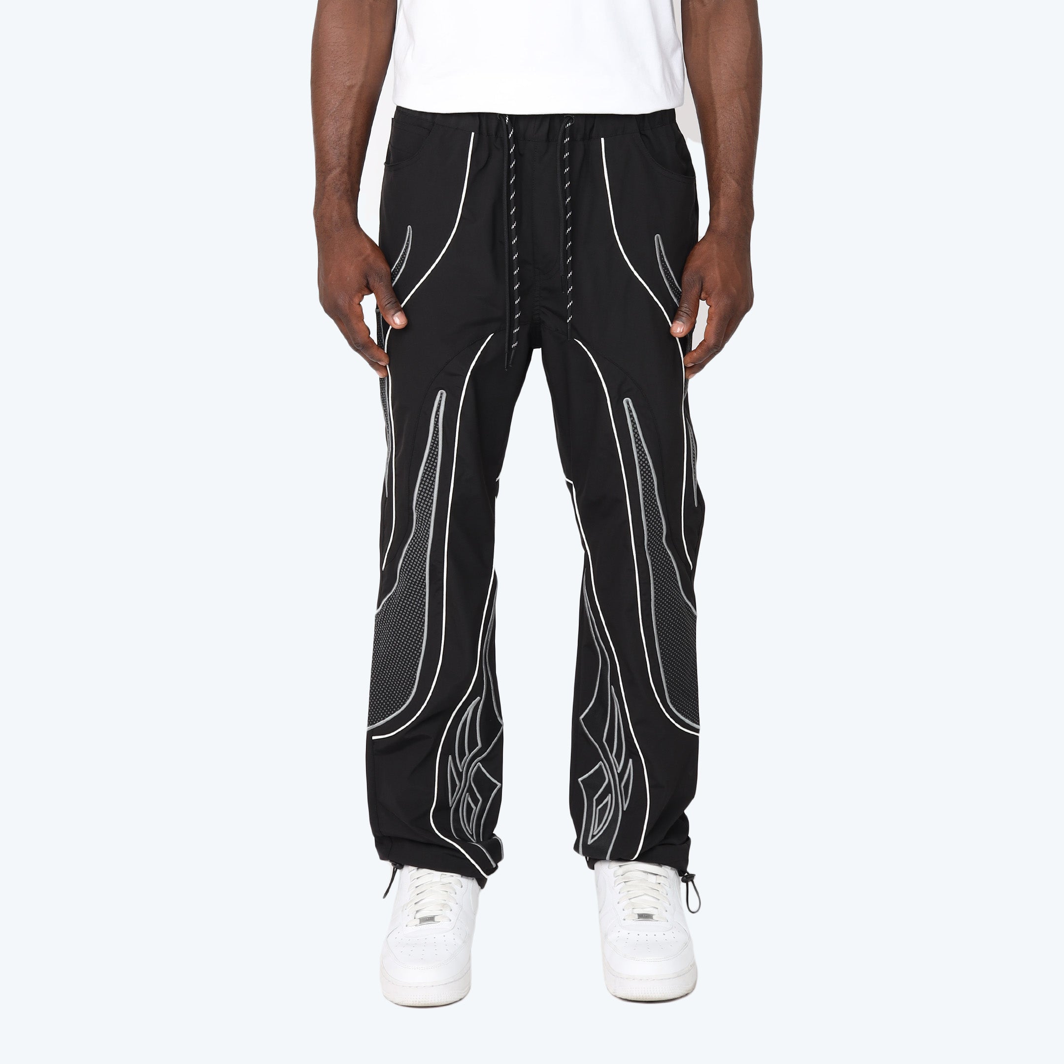 Straight Maximalist Windbreaker Pants