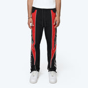 Straight Vortex Windbreaker Pants - Black