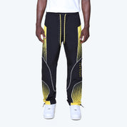 Straight Republic Colorblock Windbreaker Pants - Yellow