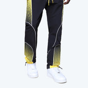 Straight Republic Colorblock Windbreaker Pants - Yellow