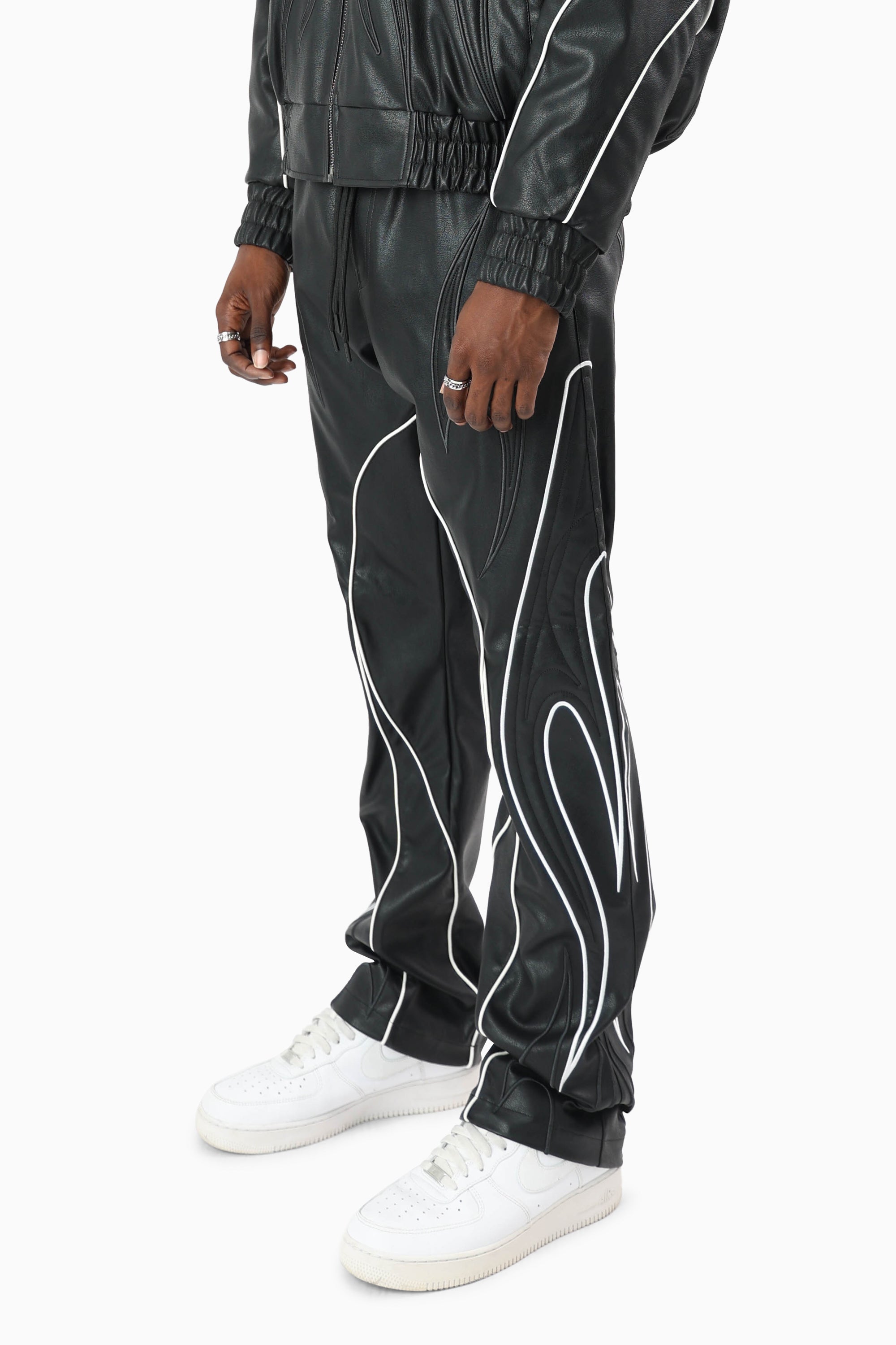 Limitless Racing PU Pants - Black