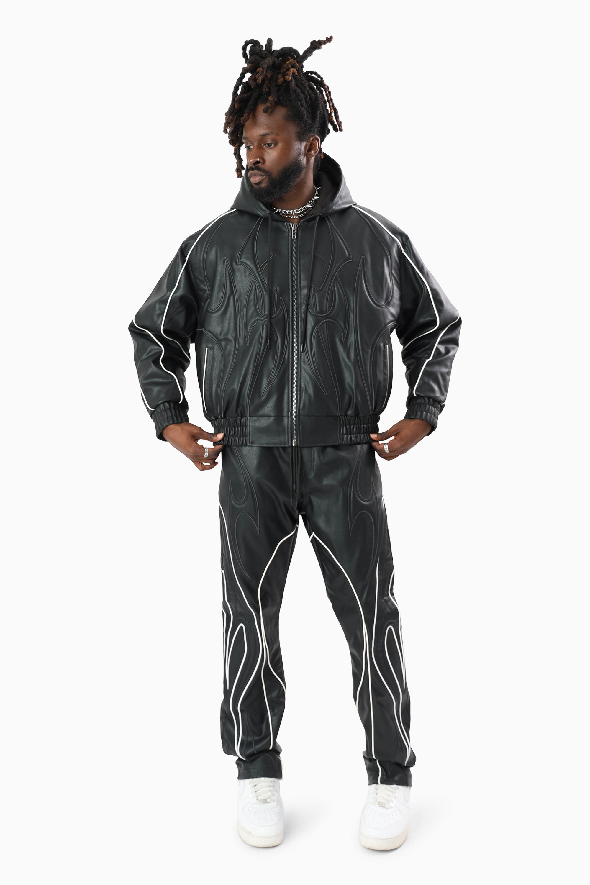 Limitless Racing PU Pants - Black