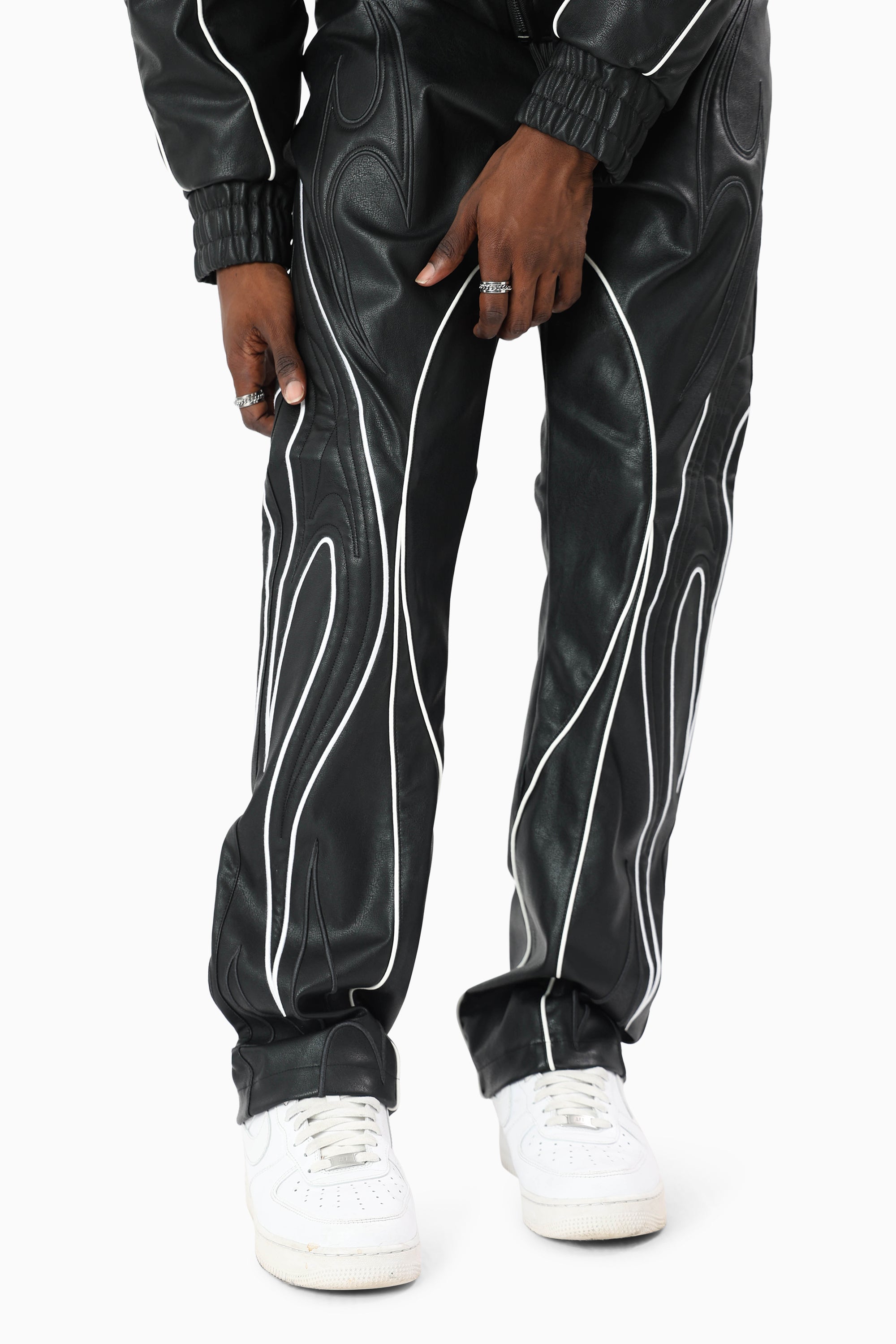 Limitless Racing PU Pants - Black
