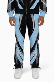Rising Colorblock Windbreaker Pants - Blue Bell