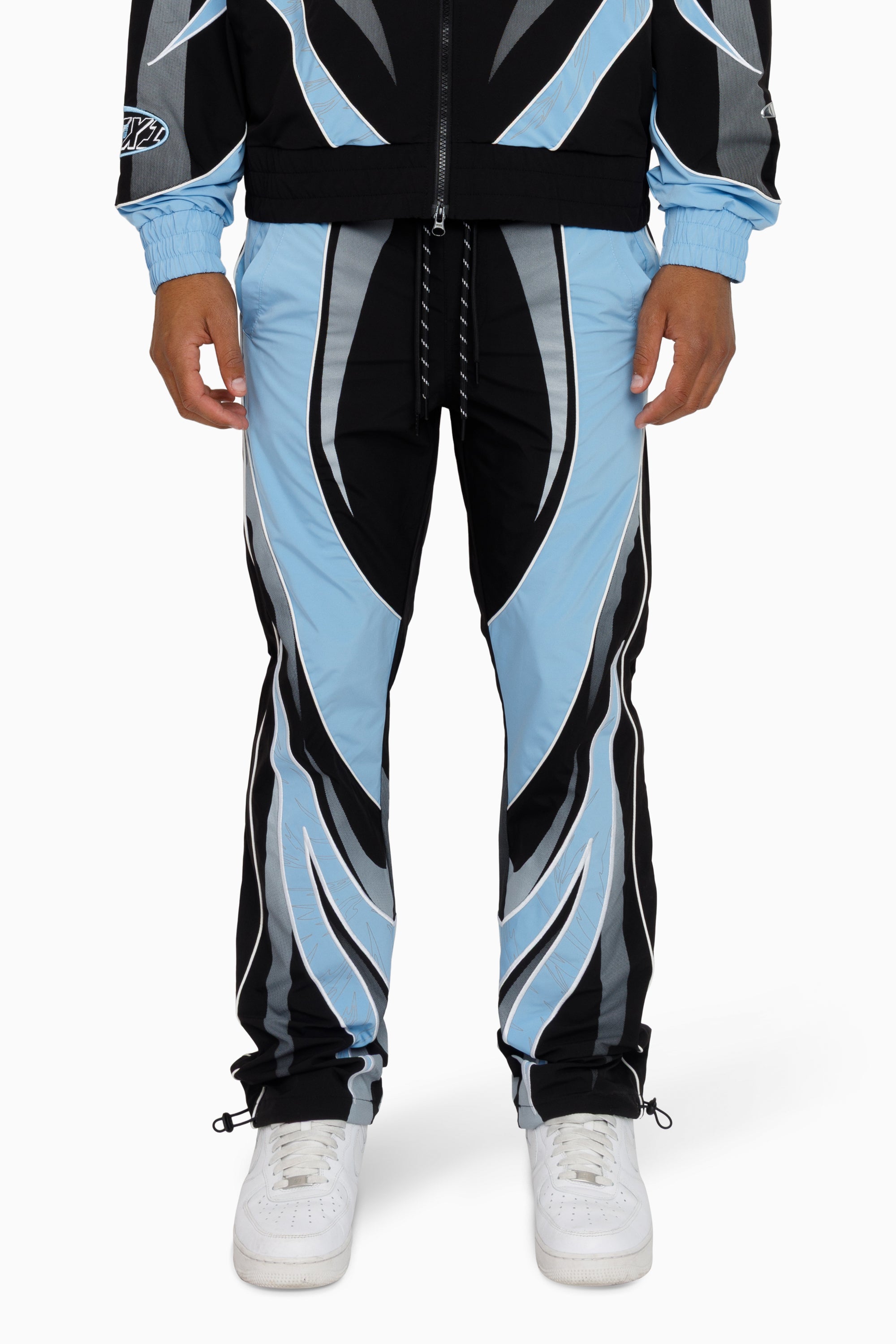 Rising Colorblock Windbreaker Pants - Blue Bell