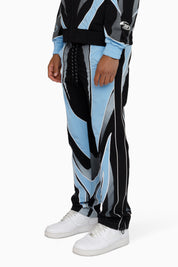 Rising Colorblock Windbreaker Pants - Blue Bell