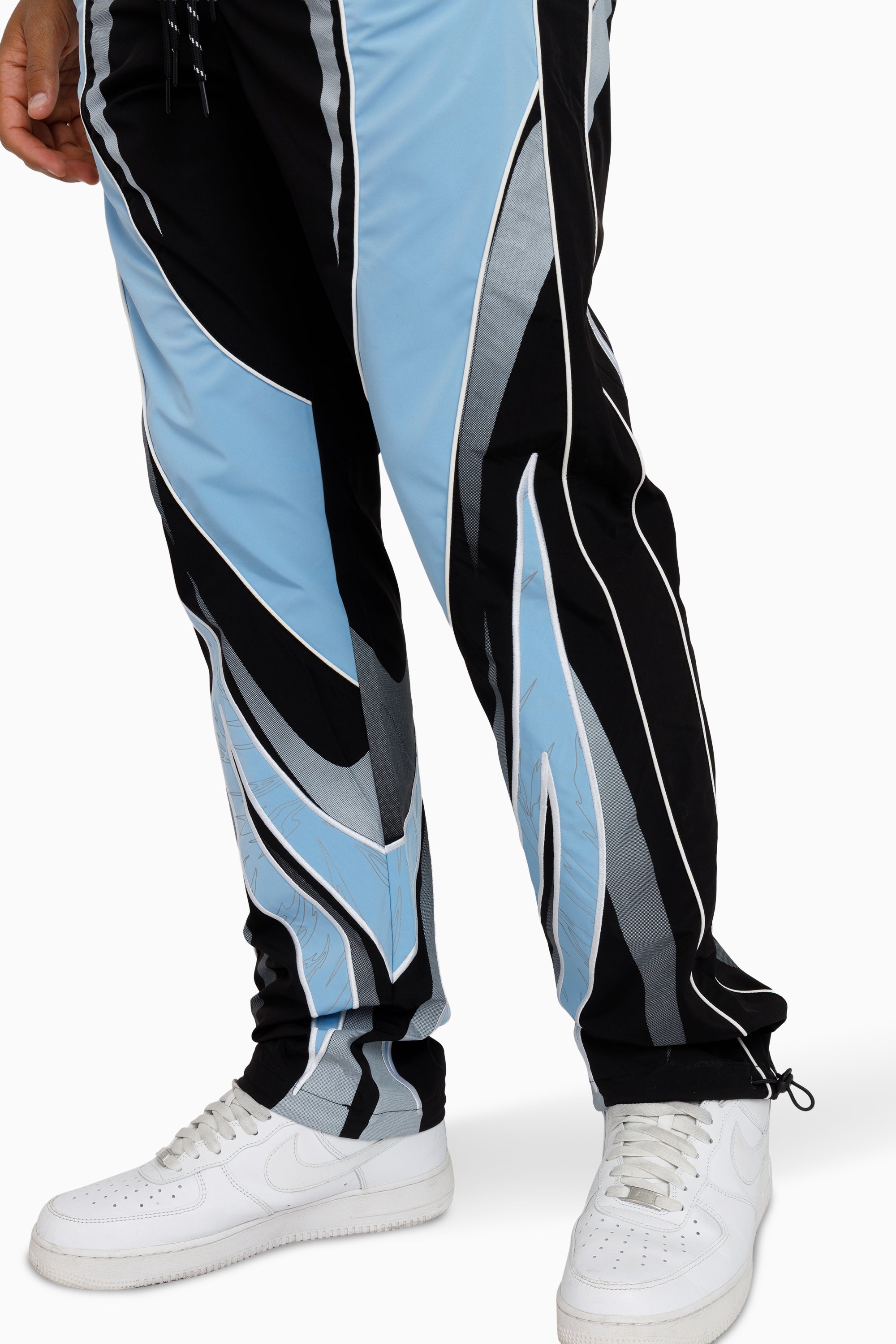 Rising Colorblock Windbreaker Pants - Blue Bell