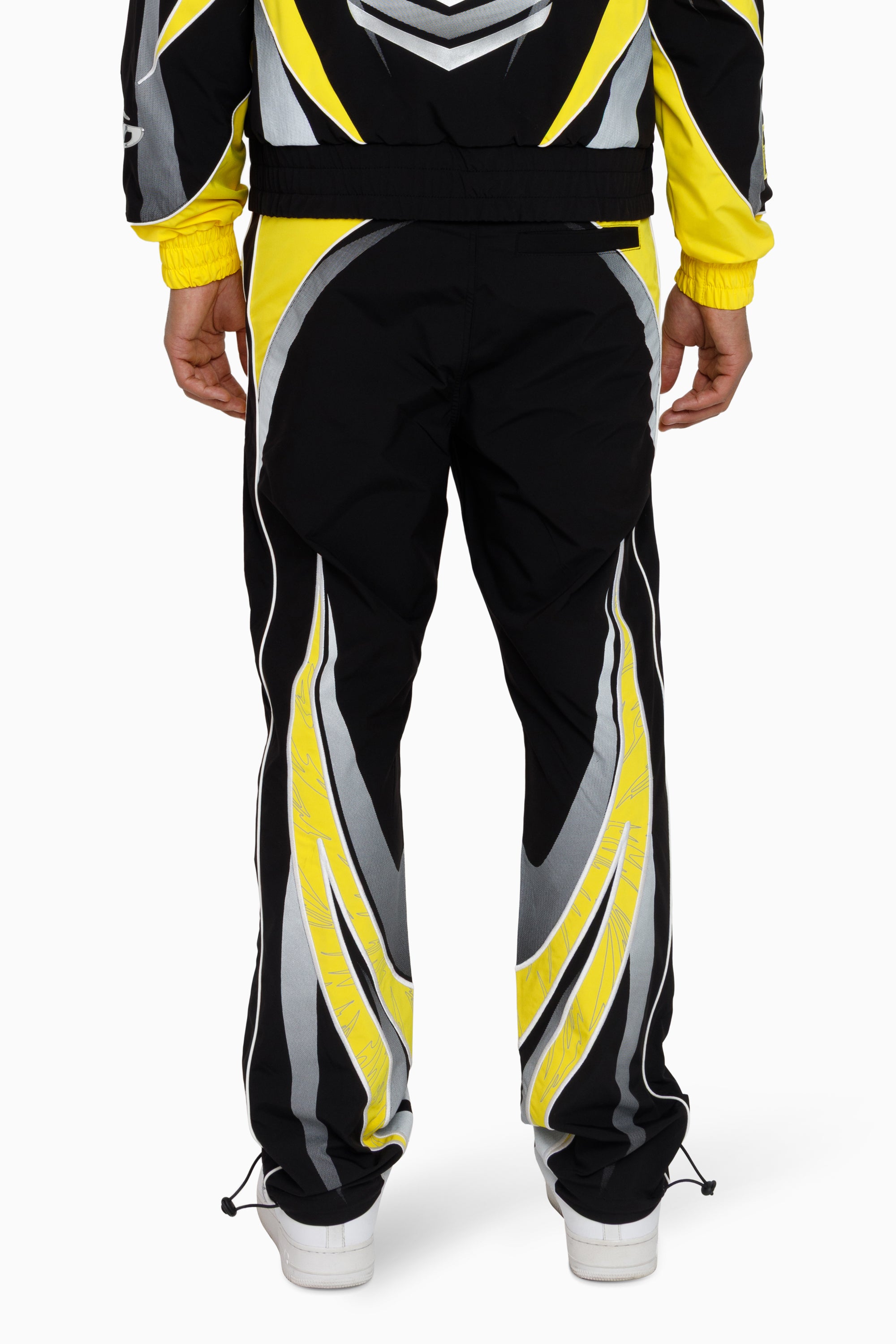 Rising Colorblock Windbreaker Pants - Cyber Yellow