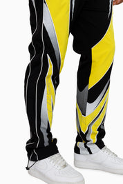 Rising Colorblock Windbreaker Pants - Cyber Yellow