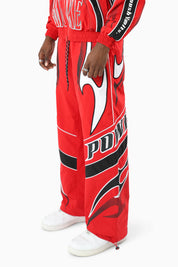 Power Windbreaker Pants - True Red