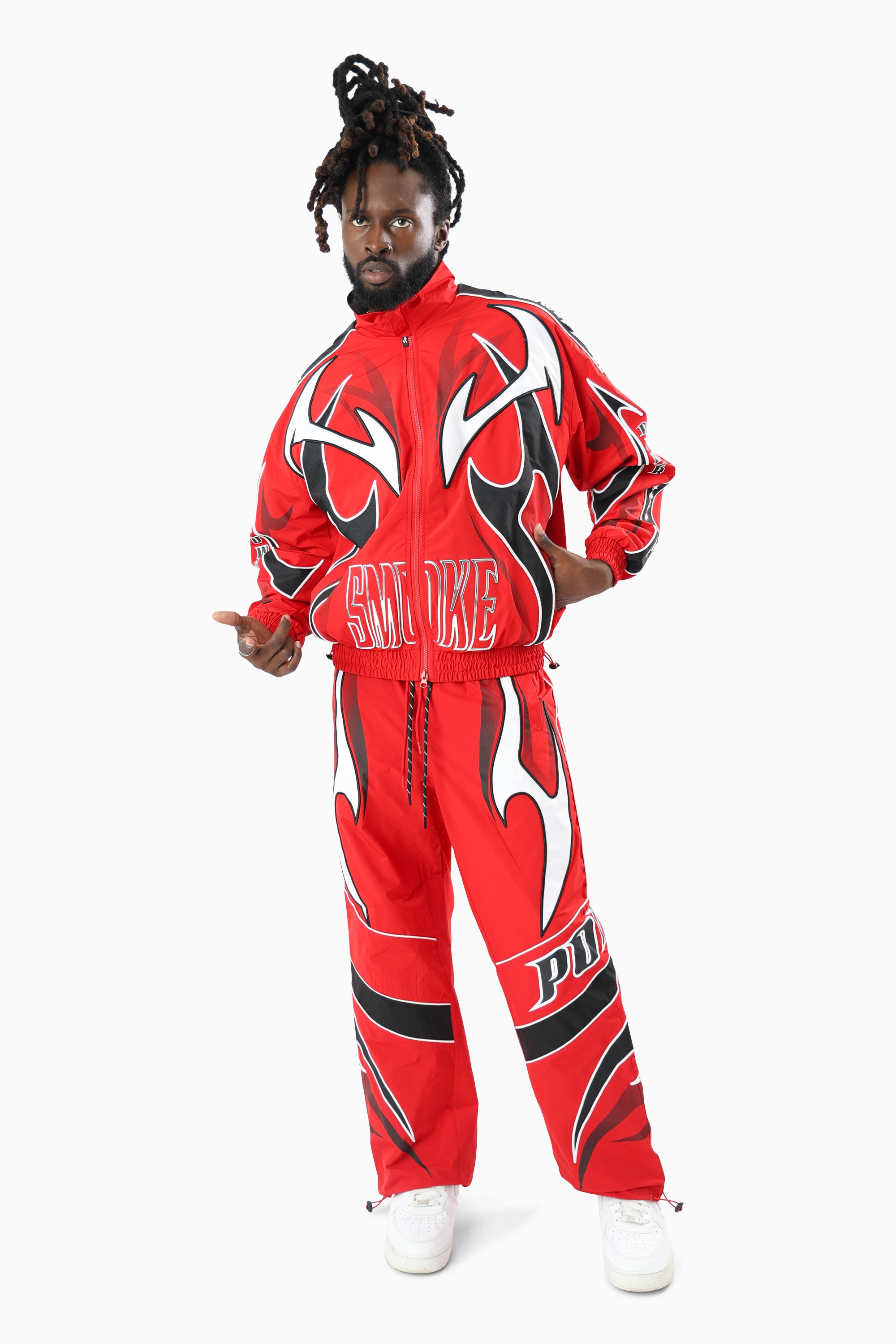 Power Windbreaker Pants - True Red