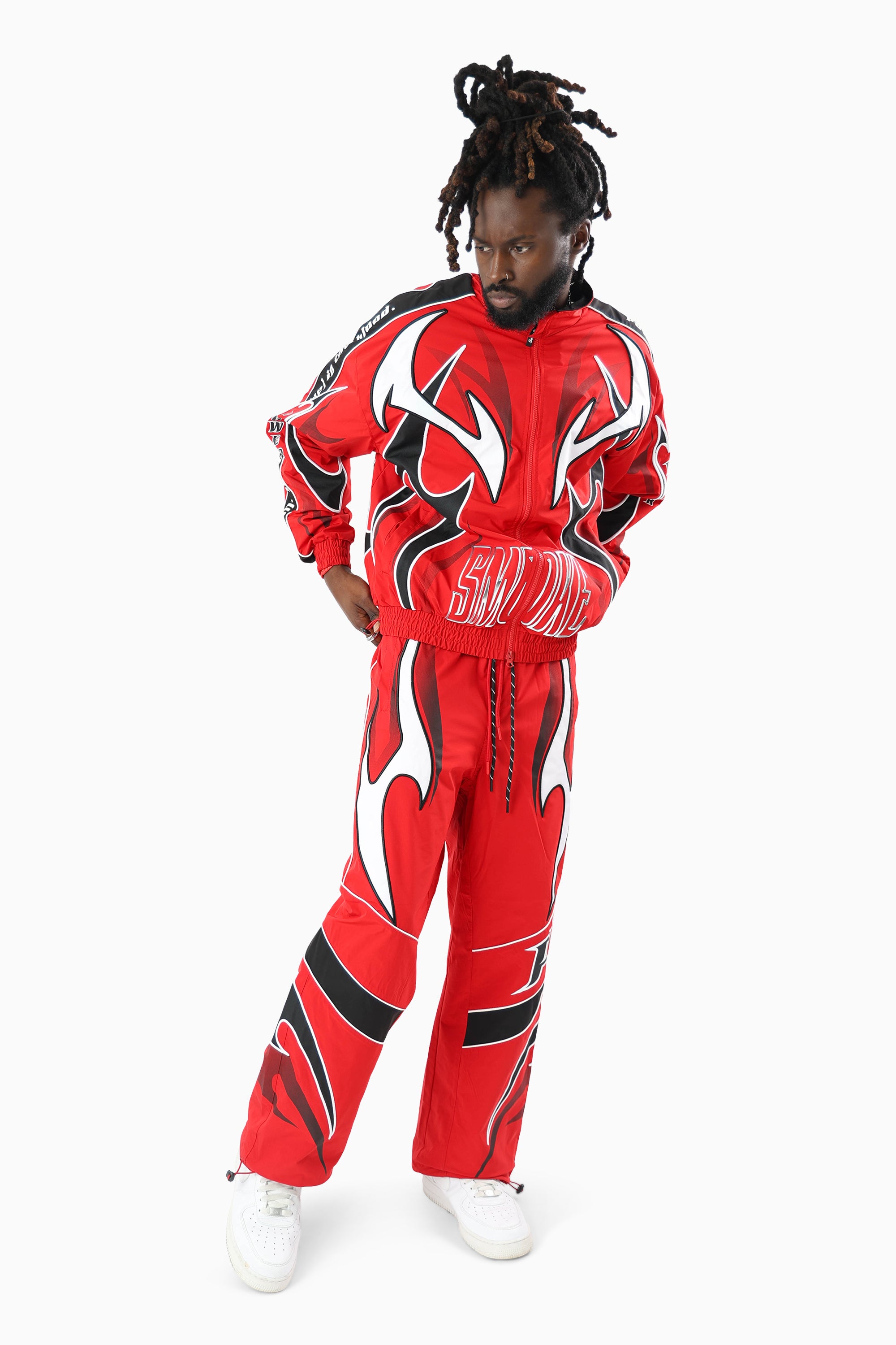 Power Windbreaker Pants - True Red