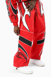 Power Windbreaker Pants - True Red