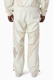 Gothic Pleather Track Pants - Off White