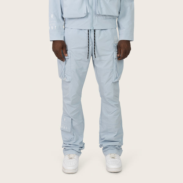 Stacked Utility Windbreaker Pants - Skyway