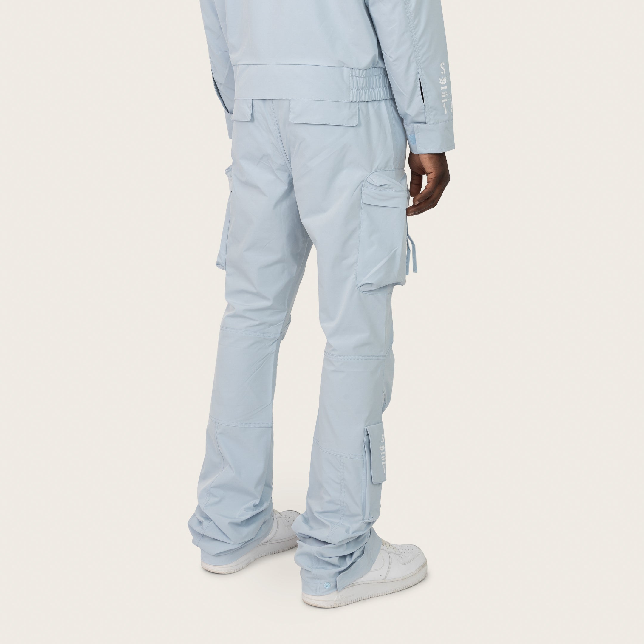 Stacked Utility Windbreaker Pants - Skyway