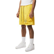 Smoke Rise Utility Windbreaker Cargo Shorts - Canary