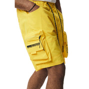 Smoke Rise Utility Windbreaker Cargo Shorts - Canary