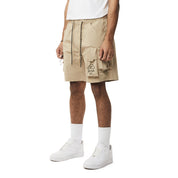 Smoke Rise Utility Windbreaker Cargo Shorts - Khaki