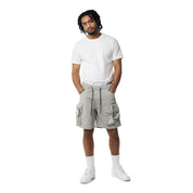 Smoke Rise Utility Windbreaker Cargo Shorts - Light Grey