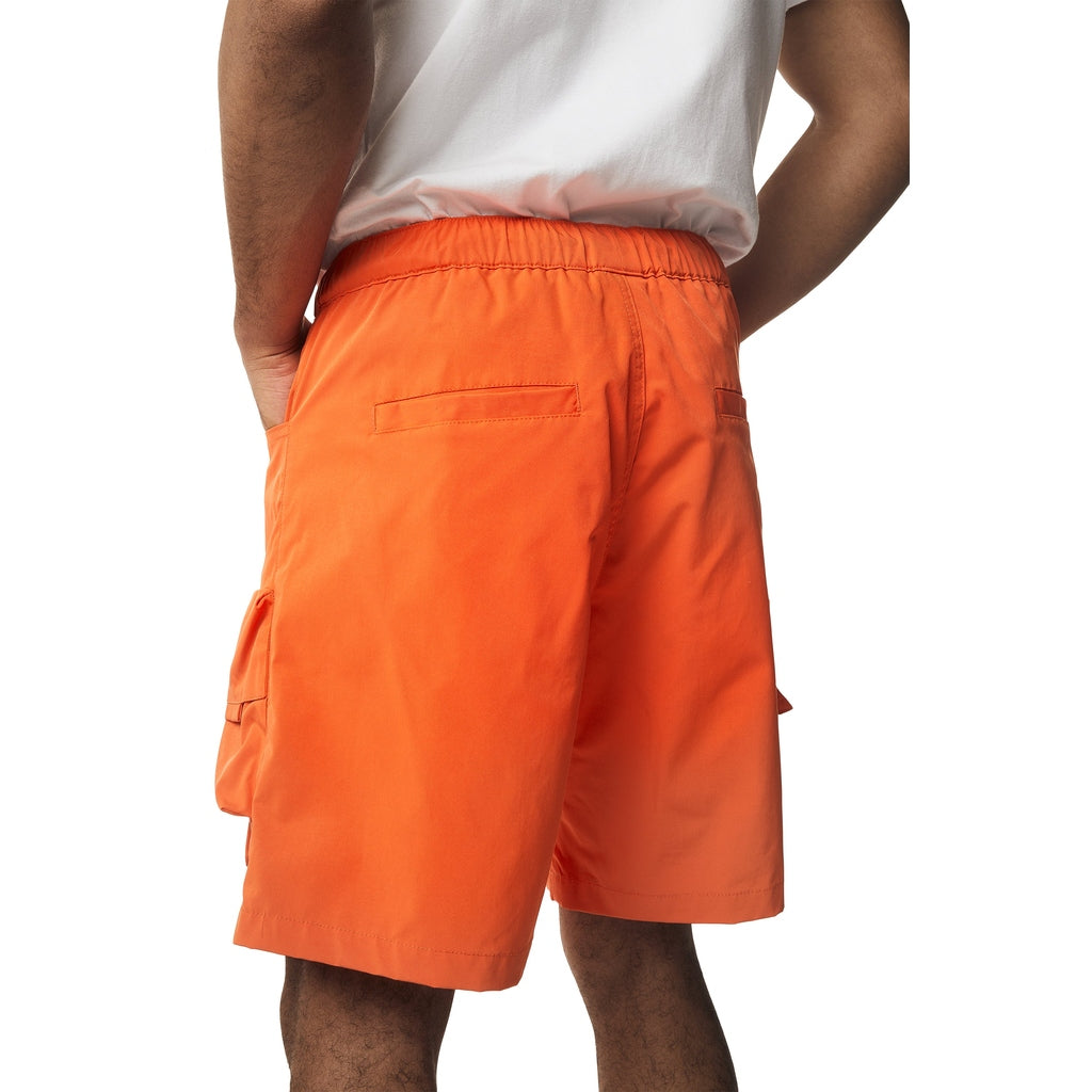 Smoke Rise Utility Windbreaker Cargo Shorts - Orange