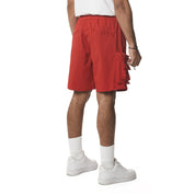 Smoke Rise Utility Windbreaker Cargo Shorts - Red