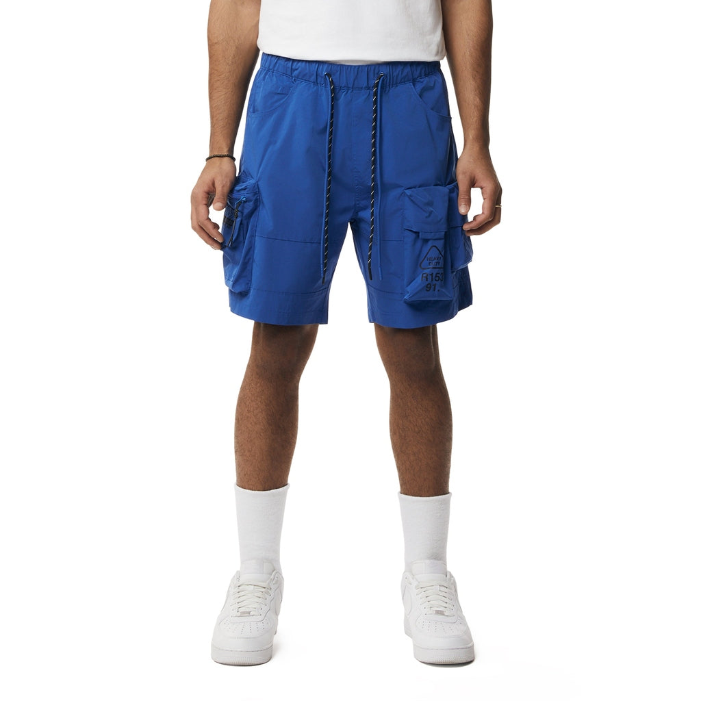 Smoke Rise Utility Windbreaker Cargo Shorts - Royal