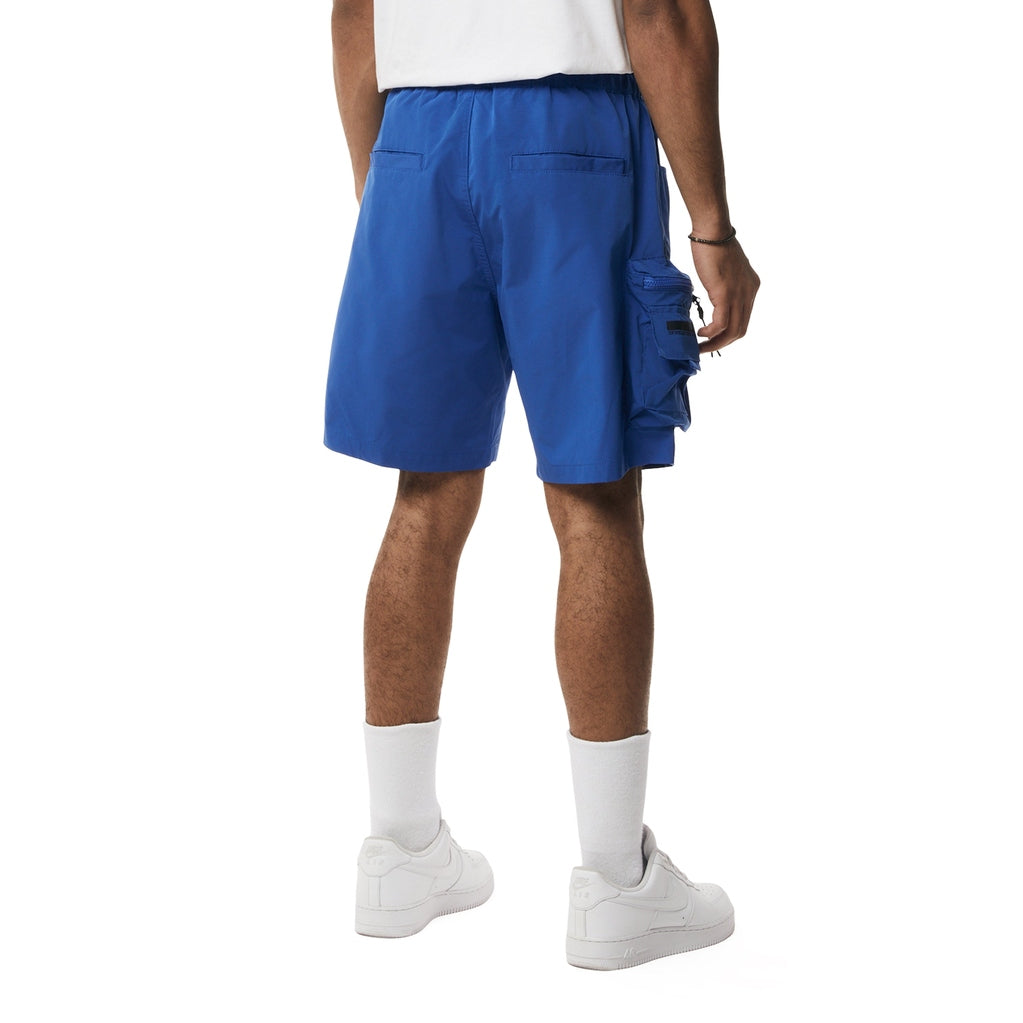 Smoke Rise Utility Windbreaker Cargo Shorts - Royal