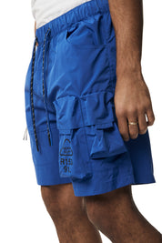 Utility Windbreaker Cargo Shorts - Royal
