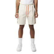 Smoke Rise Graphic Twill Shorts - Chalk