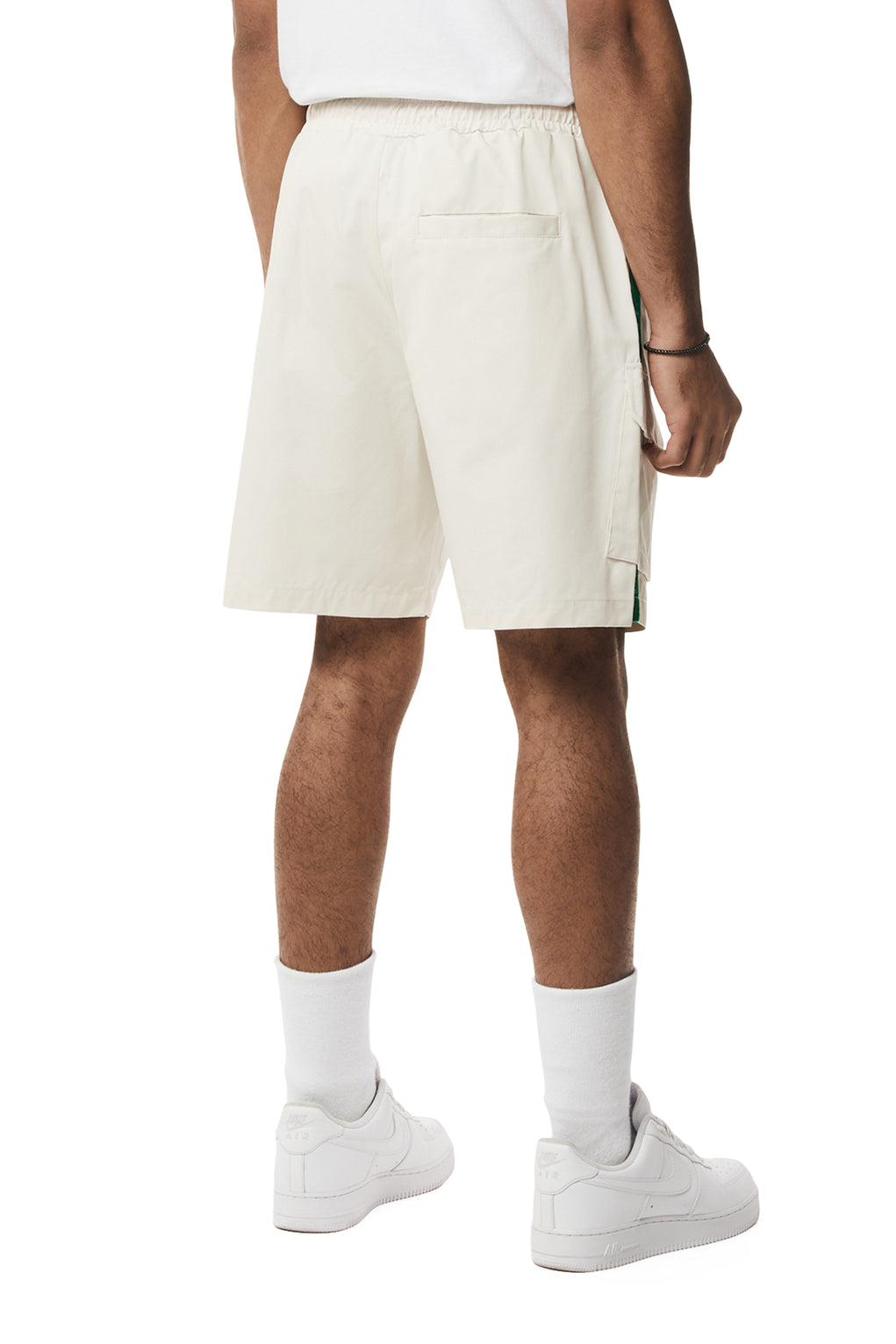 Smoke Rise Graphic Twill Shorts - Chalk