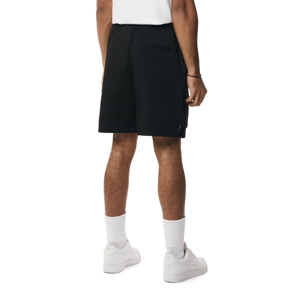 Smoke Rise Graphic Twill Shorts - Black